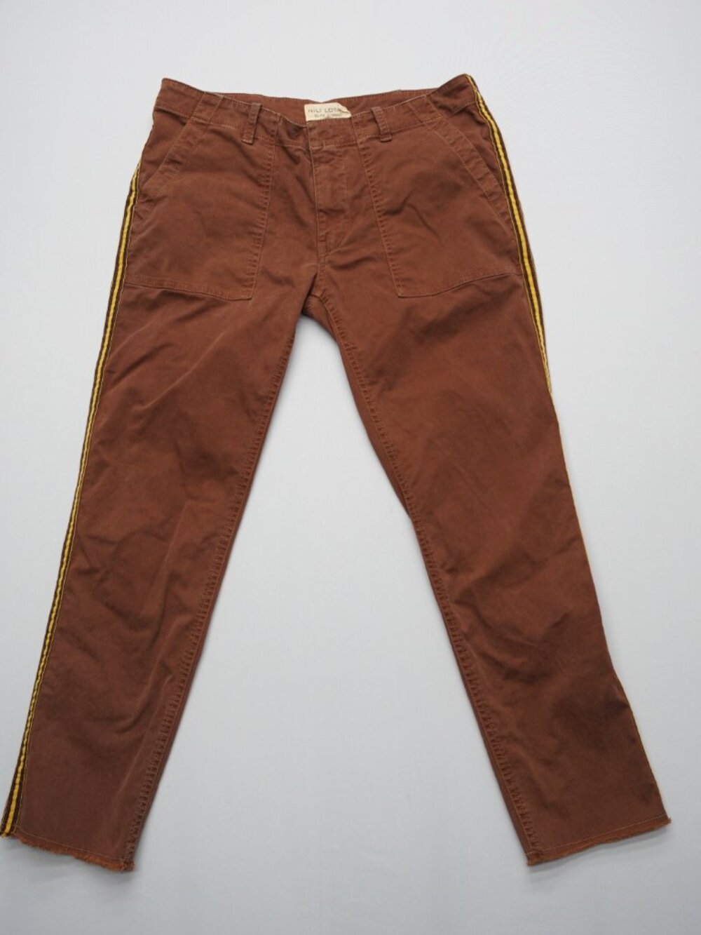 Nili Lotan Jenna Pants with Side Tape in Rust Size 4‎ - Picture 4 of 14